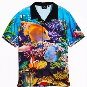 Lazy Oaf Underwater Fish Print Shirt NWT (rare!)